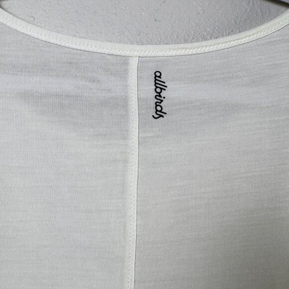 Allbirds Natural Flow Studio Shirt Womens XXXL White Long Sleeve Tee Wool Tencel - Picture 5 of 11